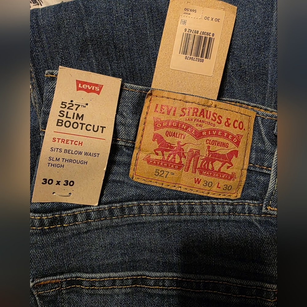 NWT Levi's Men's 527 Slim Bootcut Jeans - Blue 30x30